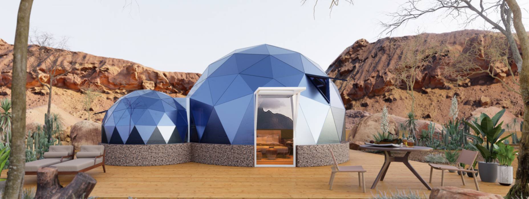 东至县球形智能光伏玻璃星空房